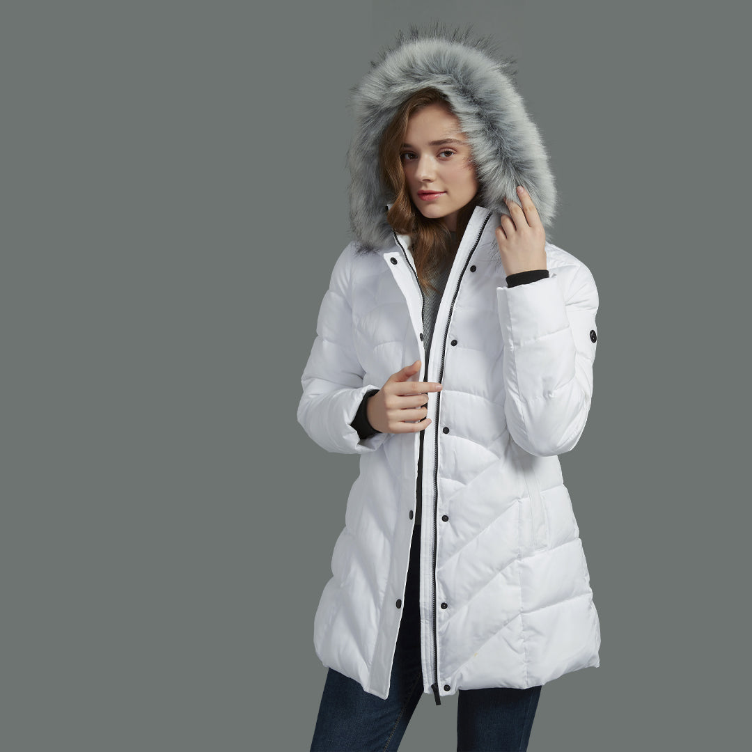 Introducing the IKAZZ Women's Puffer Jacket - Style Meets Comfort