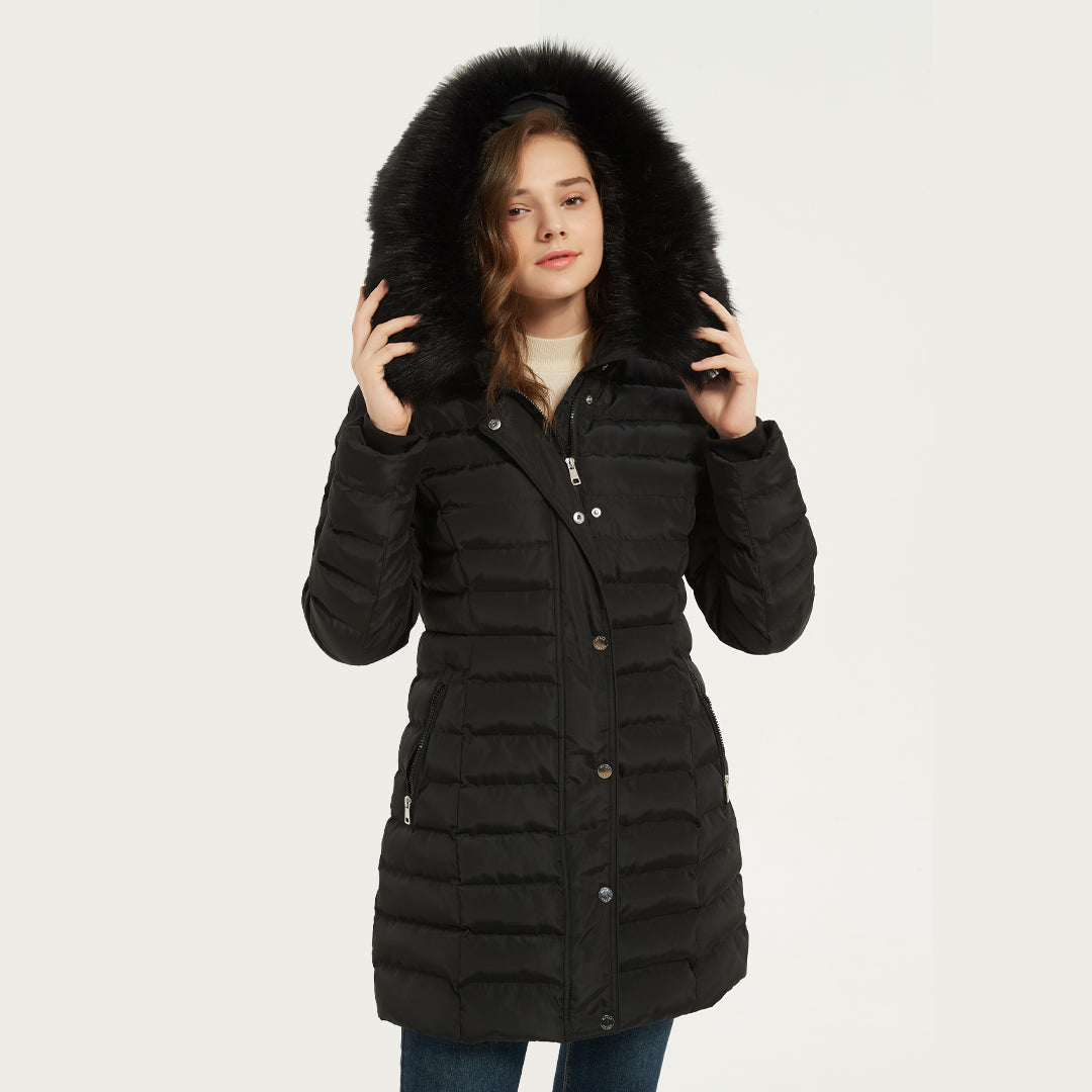 Discover the Cozy and Stylish Hooded Coat: Faux Fur is Here to Stay