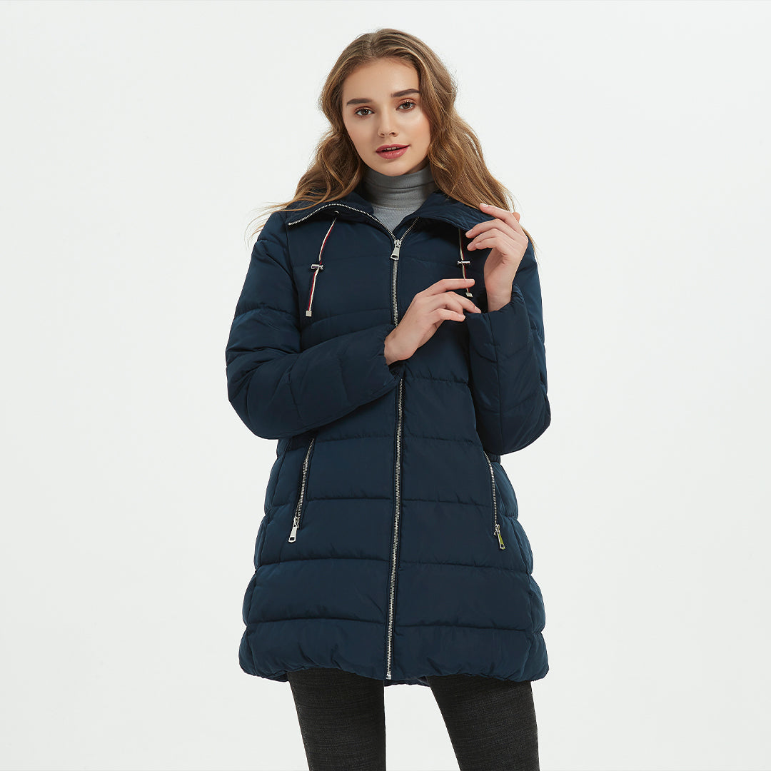 Defy Winter's Chill with Style: A Review of the IKAZZ Puffer Jacket with Hood Women's Cinch Waist