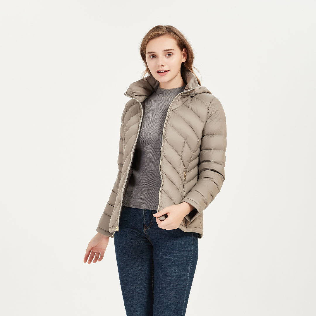 Embrace Winter with Style and Warmth: IKAZZ Women's Packable Lightweight Winter Puffer Jacket