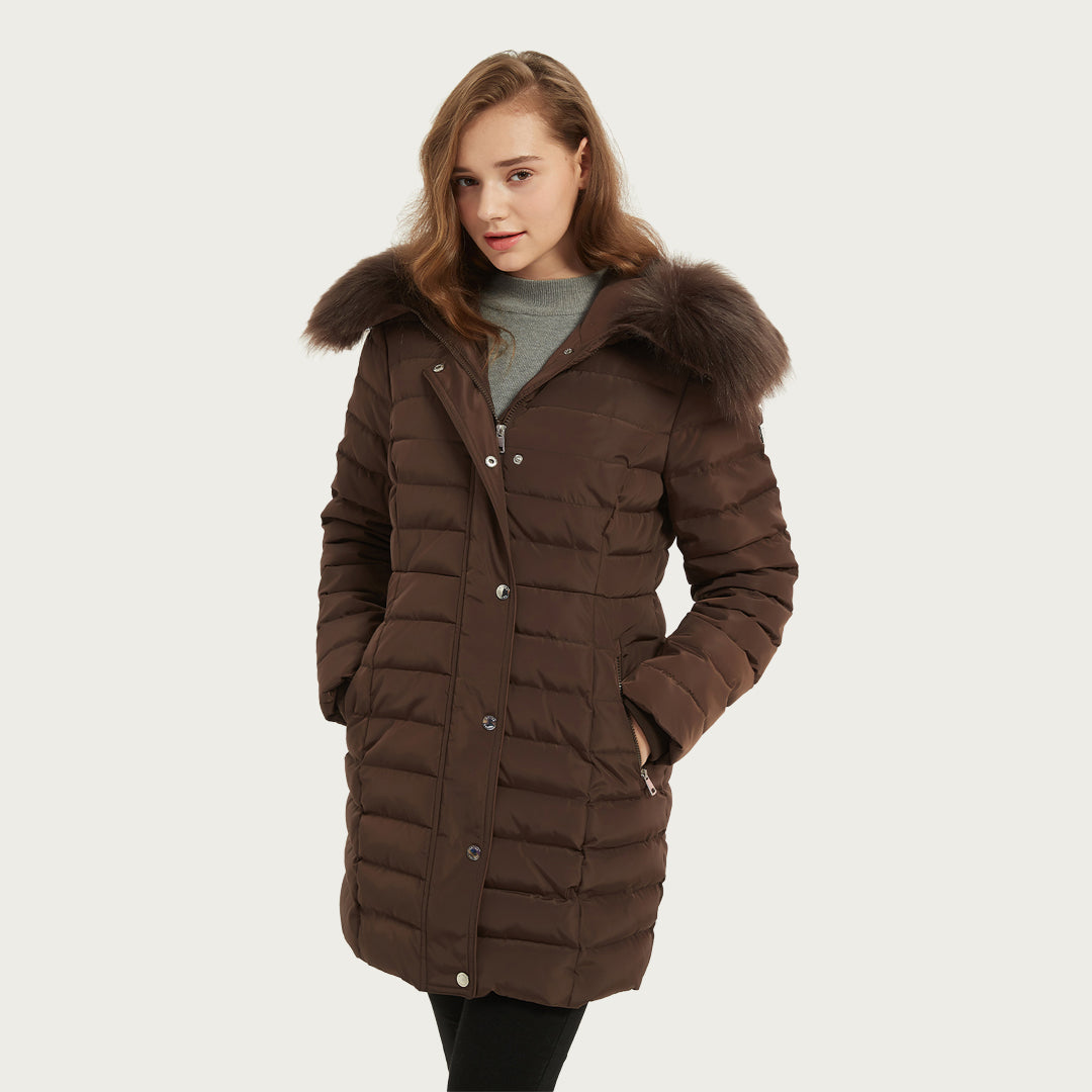 Winter in Style and Comfort: Why Choose IKAZZ's Puffer Coat with Removable Faux Fur