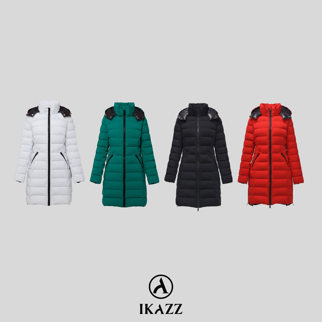 Unleash Your Inner Fashionista with IKAZZ's Trendy Hooded Puffer Jacket
