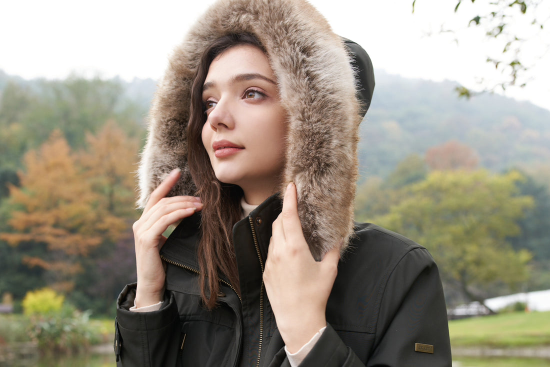 How to choose a Hooded Parka Faux Down Coat