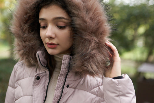 It is comfortable to wear a faux down winter coat