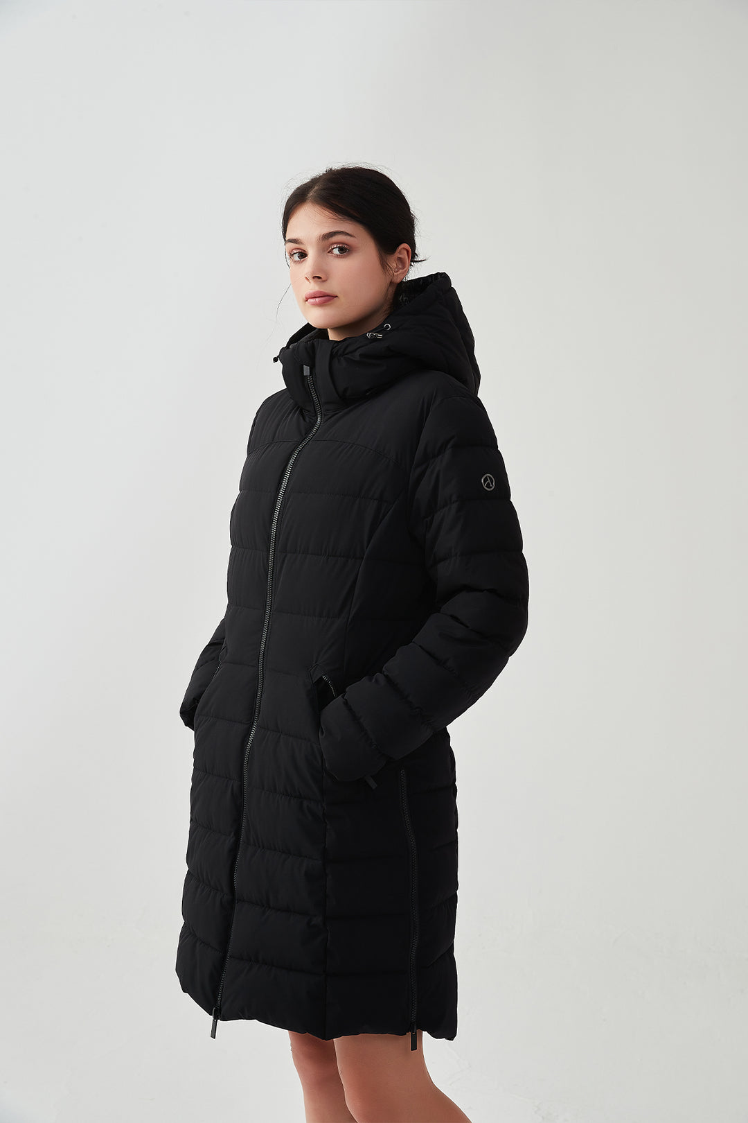 Packable Lightweight Puffer Coat with Hood
