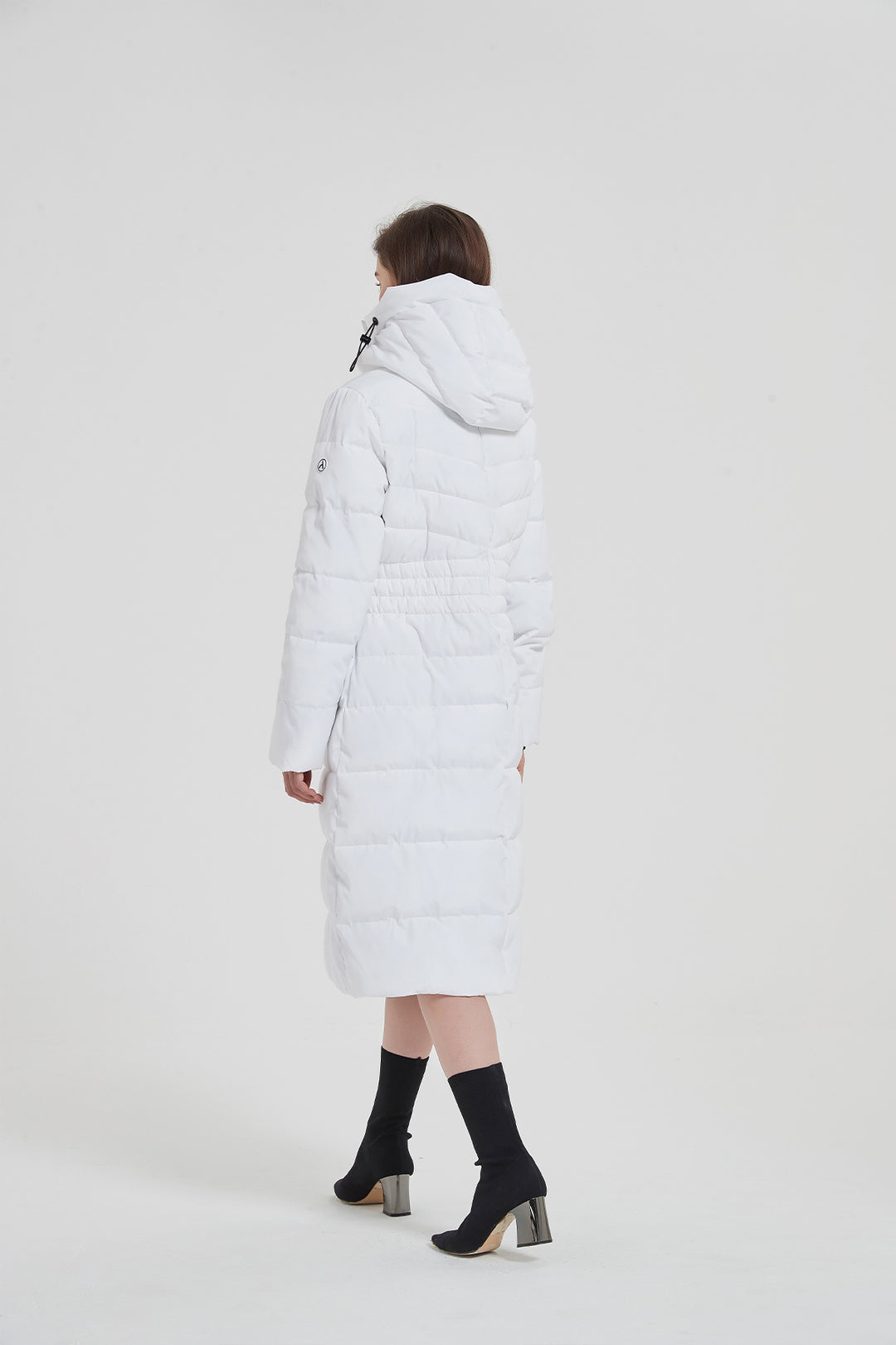 white long puffer coat