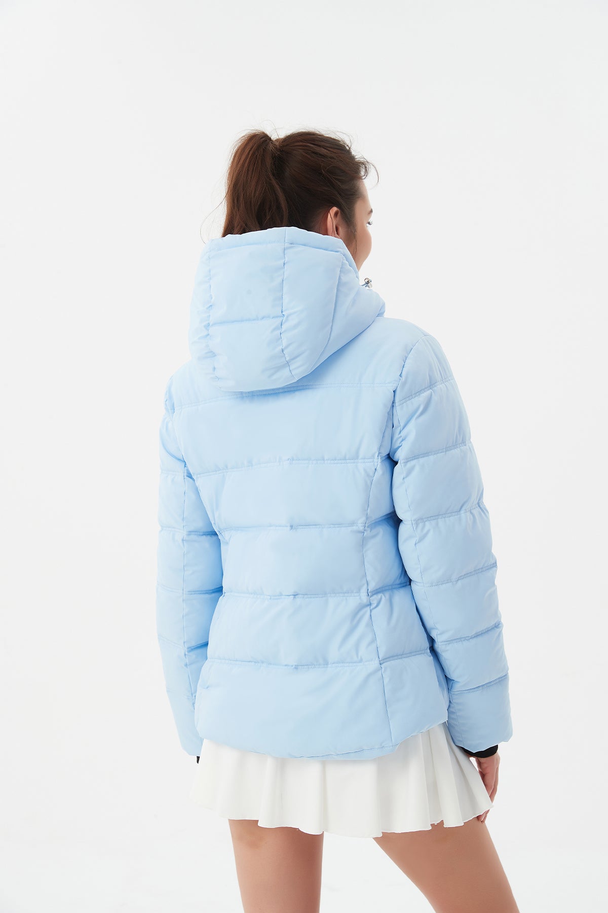 Casual Cropped Puffer Jacket with Hood