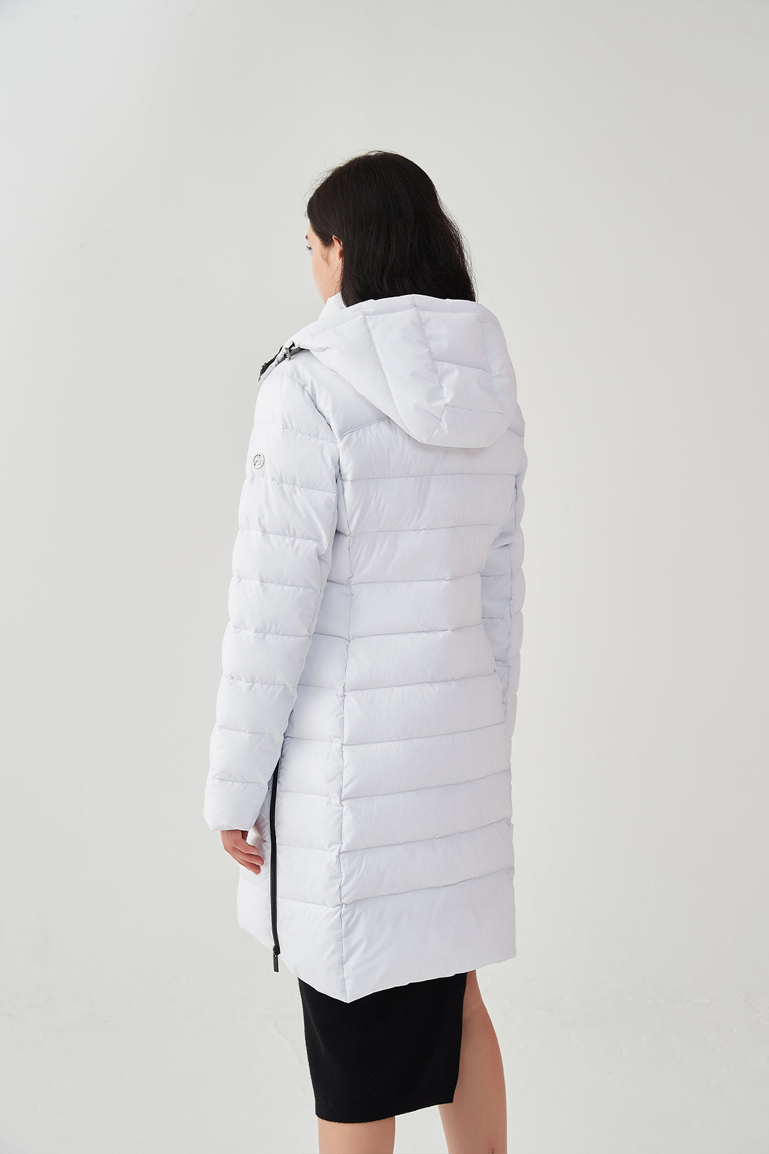 Packable Lightweight Puffer Coat with Hood