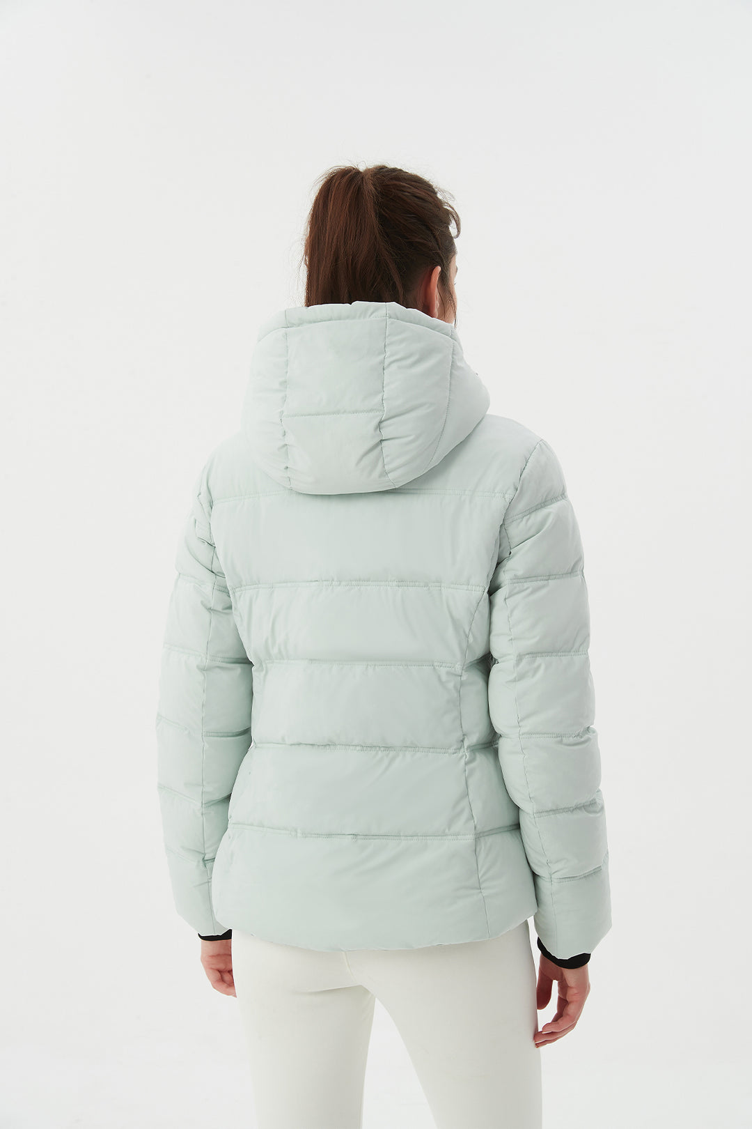 Casual Cropped Puffer Jacket with Hood