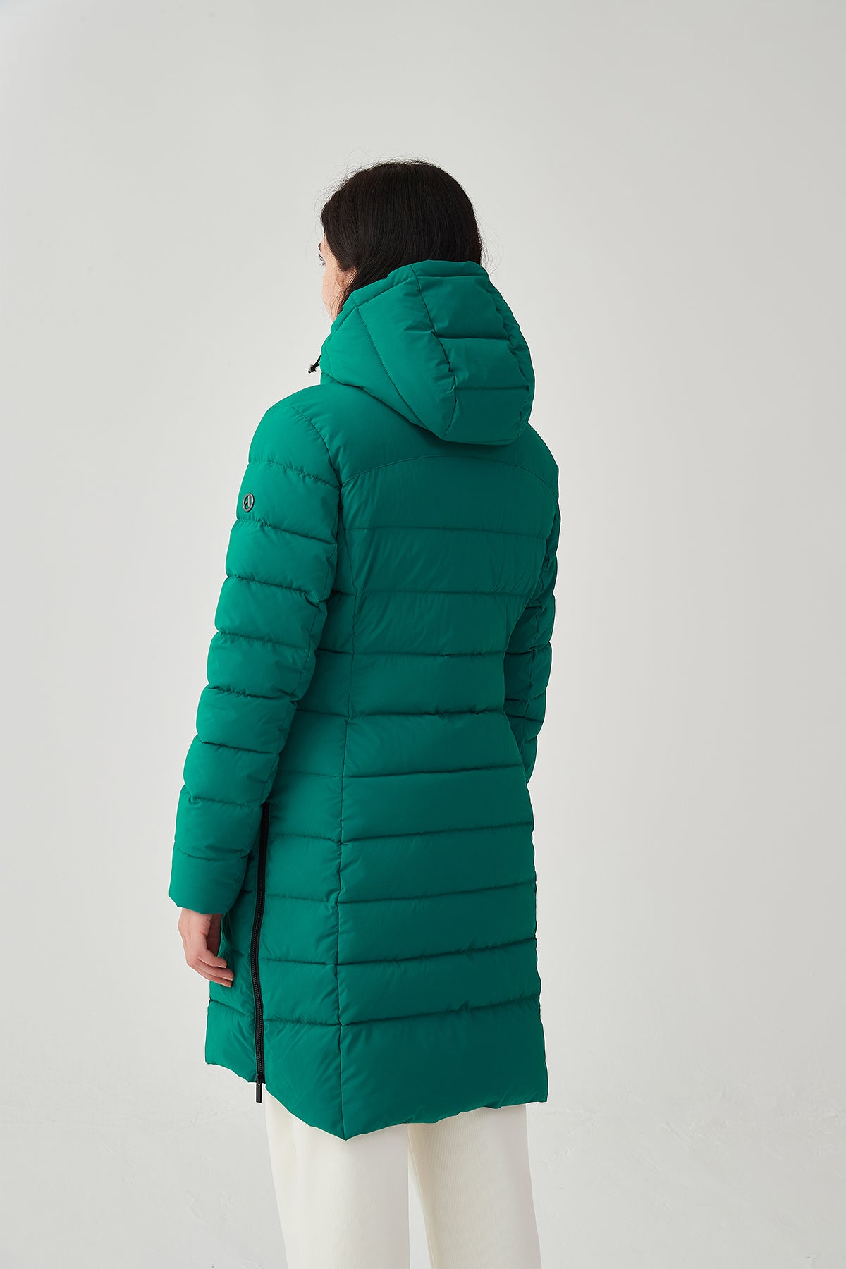 Packable Lightweight Puffer Coat with Hood