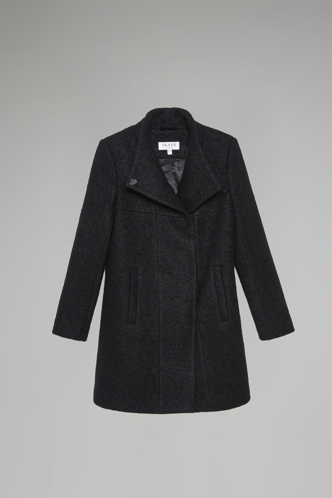 Asymmetrical Mid-Length Wool Coat & Jacket
