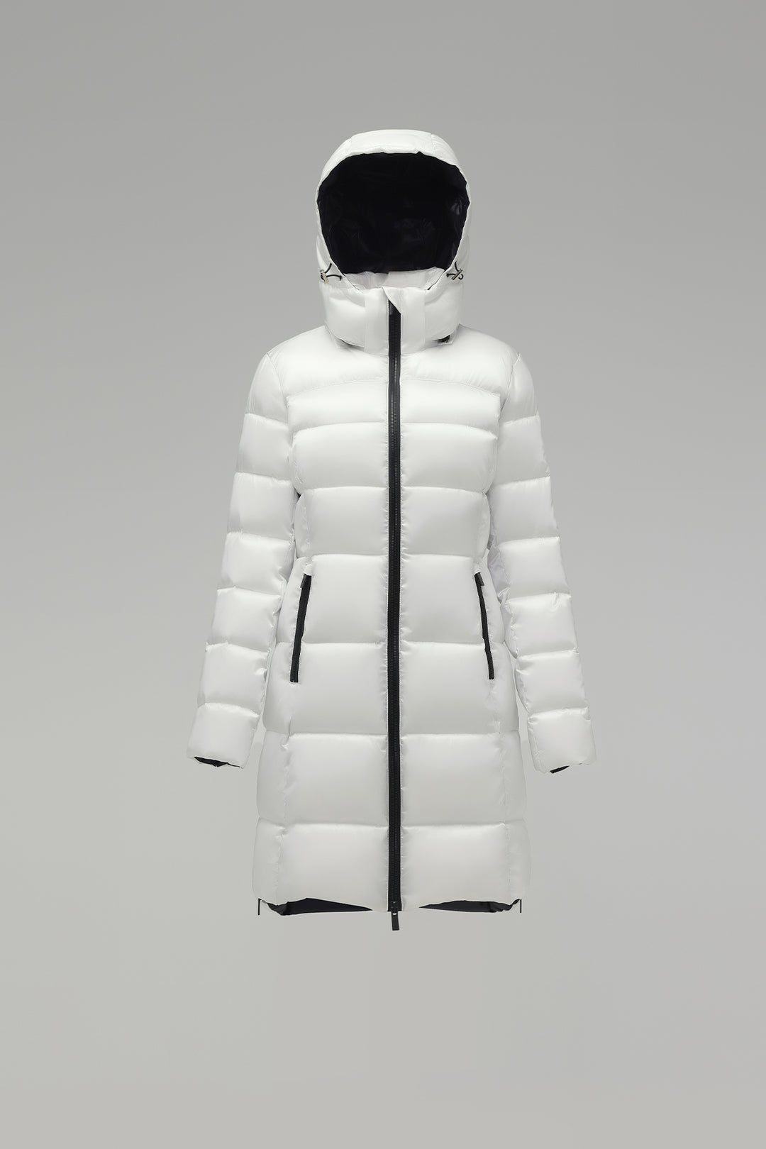 Shiny Lightweight Winter Jacket with hood