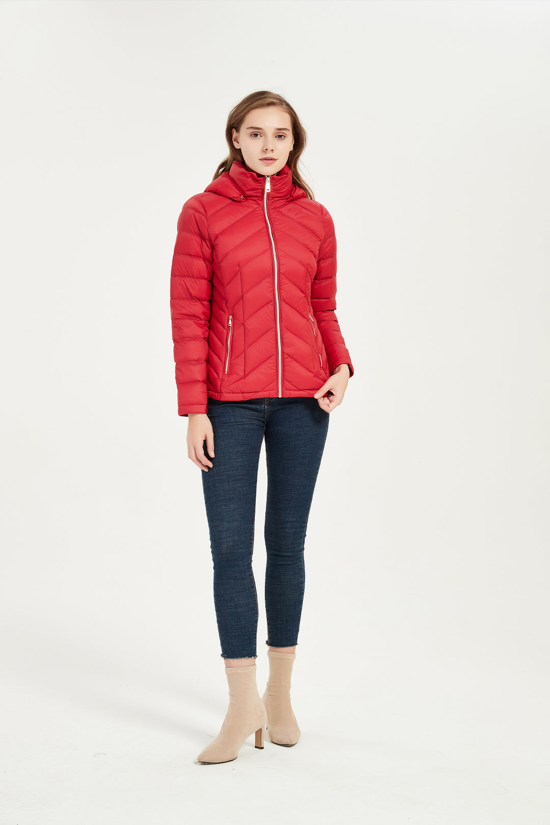 lightweight puffer jacket women