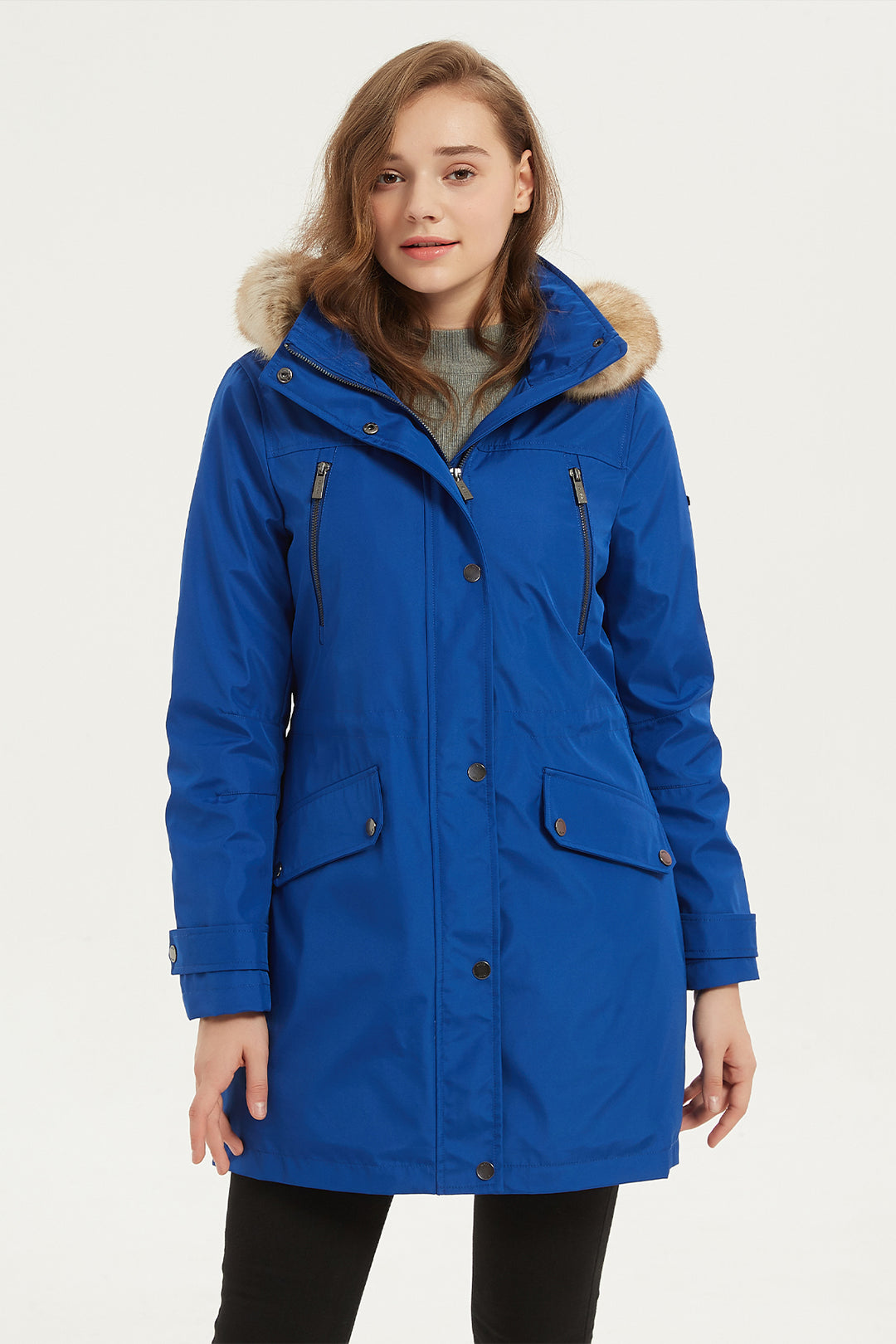 womens parka with fur hood